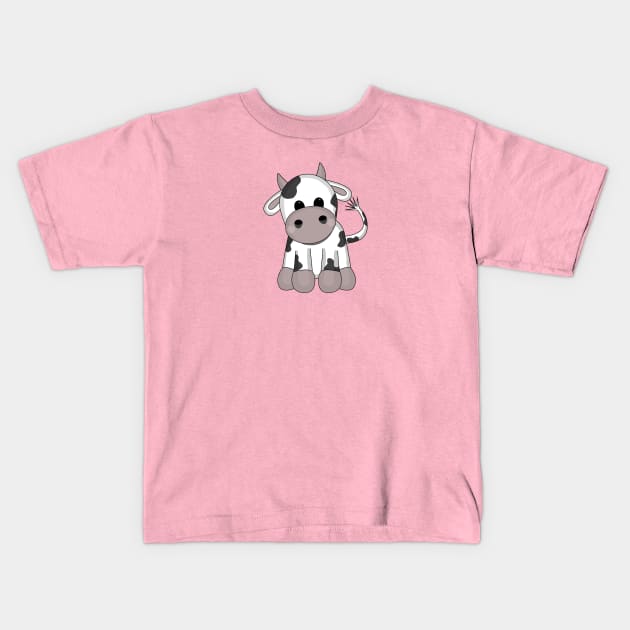 Cuddly Cow Kids T-Shirt by Greylady2016